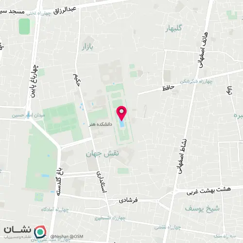 رسم نقطه مورد نظر بر روی نقشه استاتیک نشان